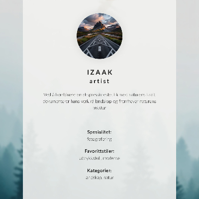 Poszter Szelíd ködös erdei madár magasan a fák felett