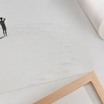 Poszter nyomtatás minimalista magány tér béke motívummal