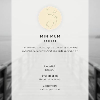 Poszter nyomtatás Minimalista tájkép egy fával és egy paddal