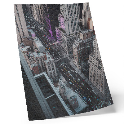 Poszter Modern felhőkarcolók New York utcáin