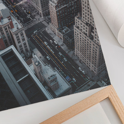 Poszter Modern felhőkarcolók New York utcáin