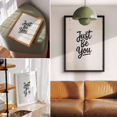 Poszter nyomtatás Minimalizmus, elegancia, motiváció, fekete-fehér kontraszt