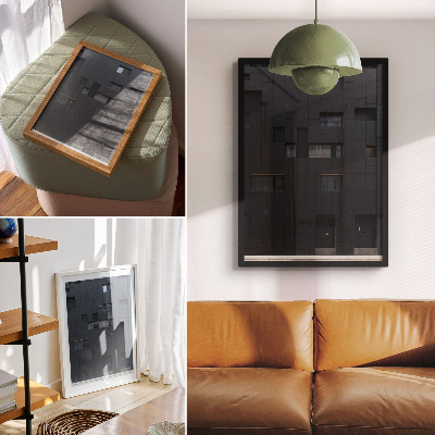 Retro plakát Minimalista homlokzat geometrikus formák harmóniája