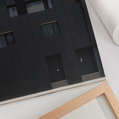 Retro plakát Minimalista homlokzat geometrikus formák harmóniája