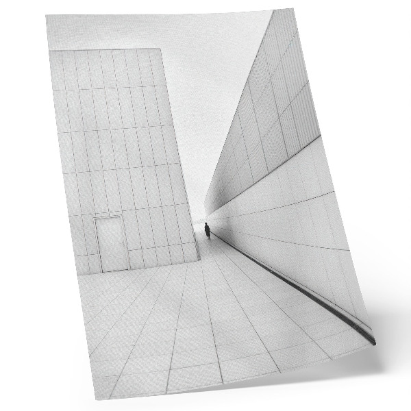 Retro plakát Minimalista geometrikus építészet