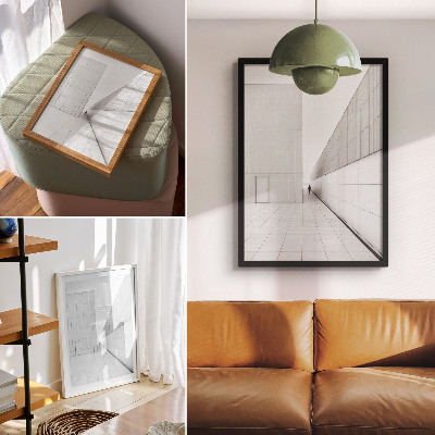 Retro plakát Minimalista geometrikus építészet