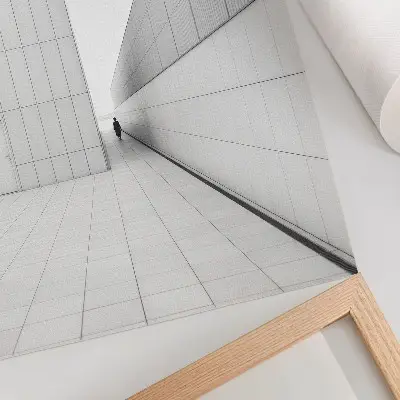 Minimalista geometrikus építészeti retro plakát minimalista geometrikus építészeti stílusú retro plakát