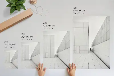 Minimalista geometrikus építészeti retro plakát minimalista geometrikus építészeti stílusú retro plakát