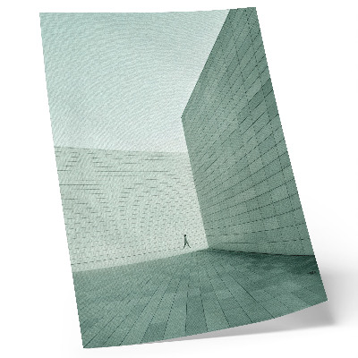 Poszter nyomtatás Szürke geometrikus falak minimalizmus ábra