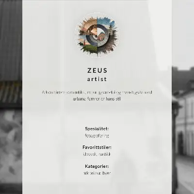 Retro plakát színes bérházak szivárvánnyal és felhős égbolttal