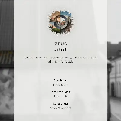 Retro plakát színes bérházak szivárvánnyal és felhős égbolttal