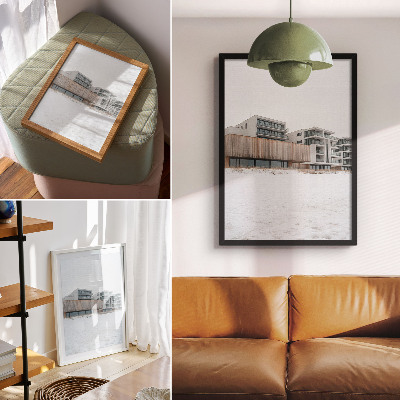 Poszter Modern épületek minimalista építészet