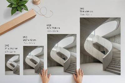 Poszter nyomtatás Modern csigalépcső elegáns belső térben