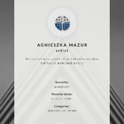 Poszter torony körhinta dinamikus mozgás minimalista stílusban