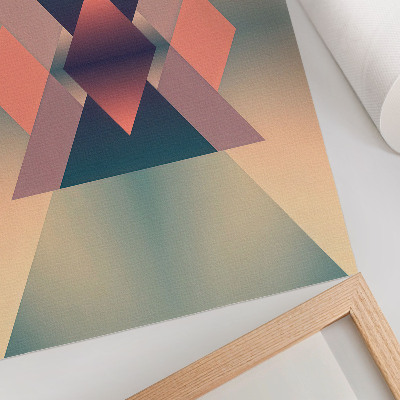 Poszter nyomtatás Geometrikus formák pasztellszínek eleganciája