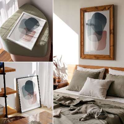 Poszter Egymásba fonódó formák, elegancia, minimalizmus