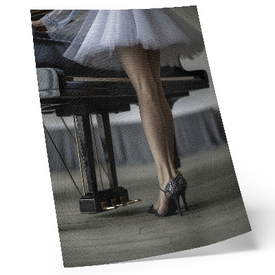 Poszter Balerina a zongoránál, elegancia és finomság