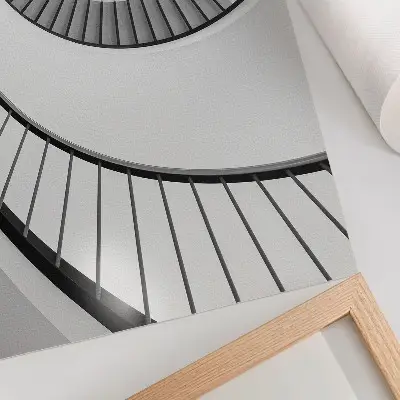 Poszter csigalépcső lenyűgöző geometriai eleganciával