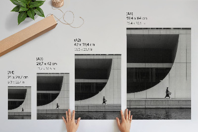 Poszter Modern egyszerűség merész geometria harmonikus monokróm