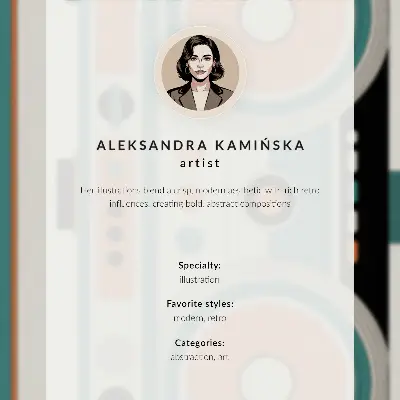 Nő egy bőrönddel madarakkal a szürrealista égen retro plakát