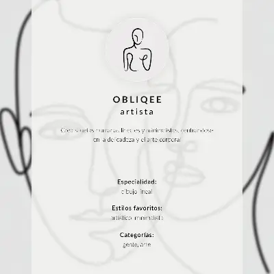 Poszter minimalista vonalas portré érzelmi mélységgel