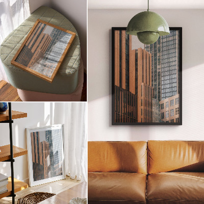 Poszter nyomtatás Felhőkarcolók üveg minimalizmus elegancia dinamika
