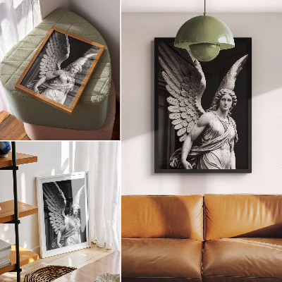 Poszter Márvány angyal szobor, tele részletekkel és eleganciával