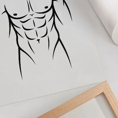 Retro plakát fekete vonalak világos háttéren minimalista esztétikával