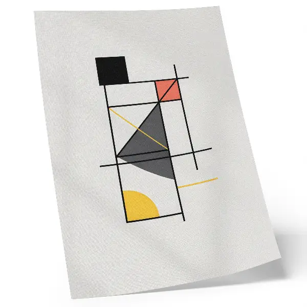 Poszter geometrikus vonalakkal díszített modern stílusú mintázat