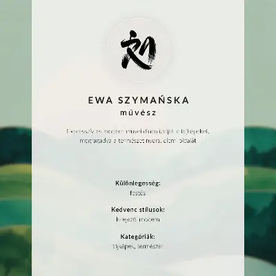 Poszter nyomtatás pasztell dombok akvarell nap mintával