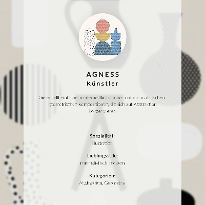 Poszter Fekete-fehér geometrikus minták bézs alapon