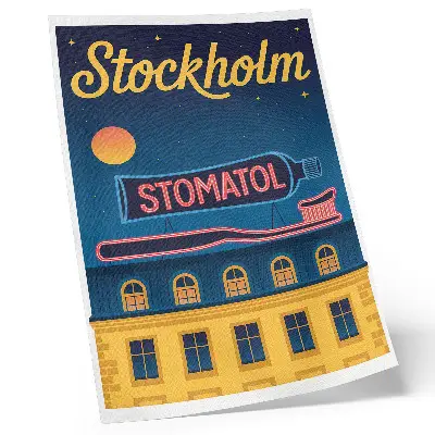 Retro plakát neonreklám stílusú modern éjszakai fény