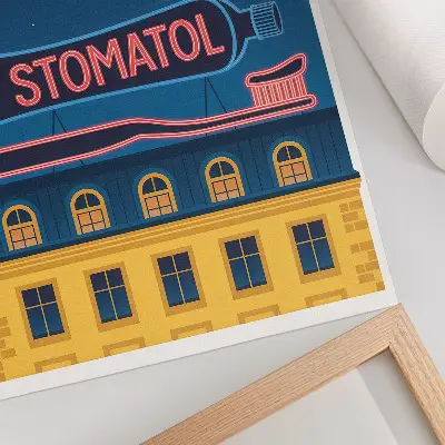 Retro plakát neonreklám stílusú modern éjszakai fény