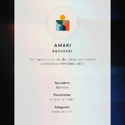 Poszter piros kör fekete ecsetvonással