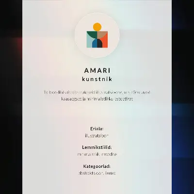 Poszter piros kör fekete ecsetvonással