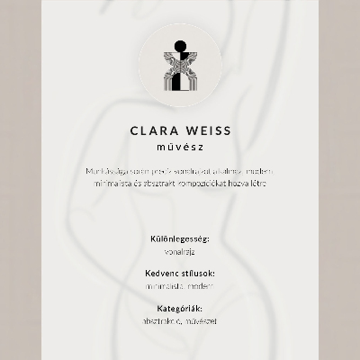 Poszter nyomtatás Minimalista kézvonal elegancia modernitás