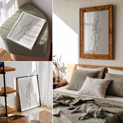 Poszter nyomtatás Minimalista kézvonal elegancia modernitás