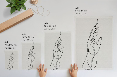 Poszter nyomtatás Minimalista kézvonal elegancia modernitás