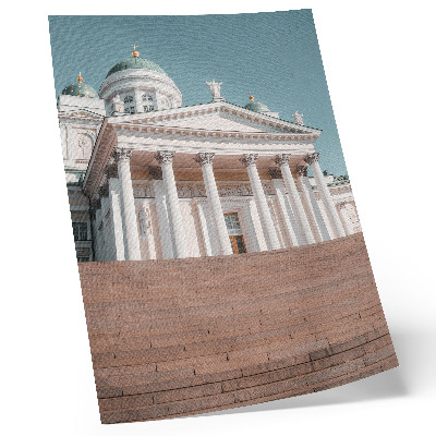 Poszter nyomtatás Épület oszlopokkal és elegáns építészeti részletekkel