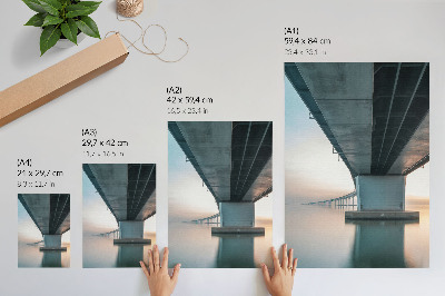 Poszter Híd a víz felett minimalista elegancia modernitás