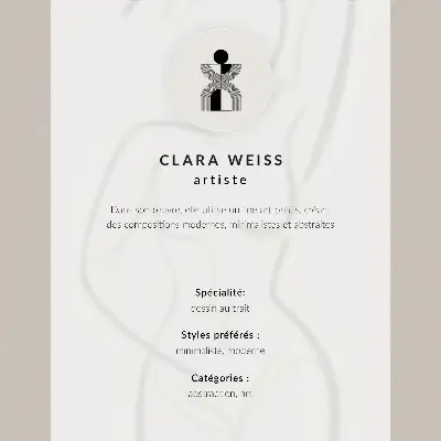 Poszter kétdimenziós arcvonalak modern elegancia stílusban