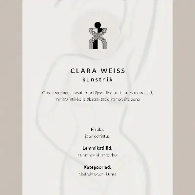 Poszter kétdimenziós arcvonalak modern elegancia stílusban