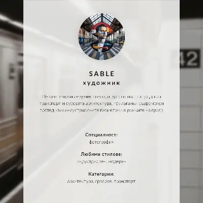 Poszter modern híd és macska égkék színben