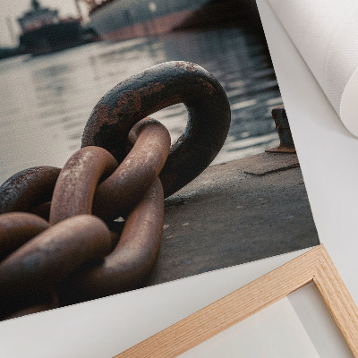 Poszter nyomtatás A kikötő varázsa, a hajók, az ipari hangulat
