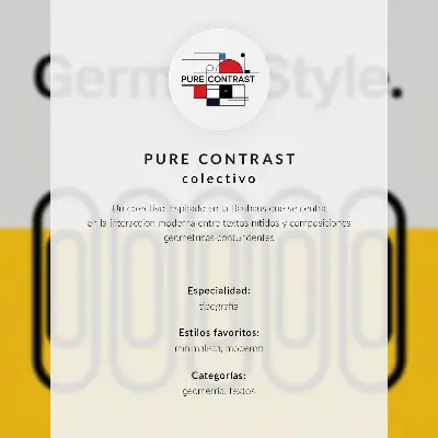 Poszter nyomtatás tiszta geometrikus vonalakkal és kontrasztos színekkel
