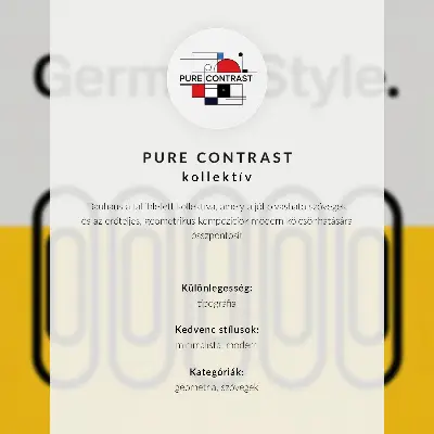 Poszter nyomtatás tiszta geometrikus vonalakkal és kontrasztos színekkel
