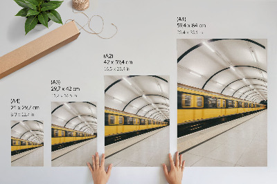 Poszter nyomtatás Modern metró, sima vonalak, dinamikus