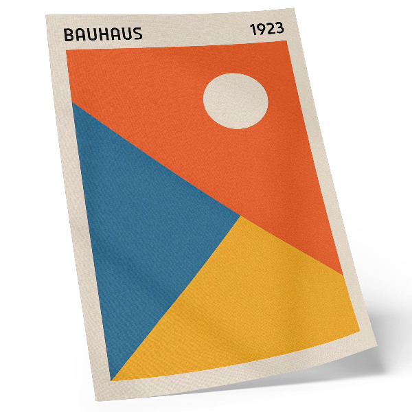 Retro plakát Geometriai formák, intenzív színek, modern hangulat