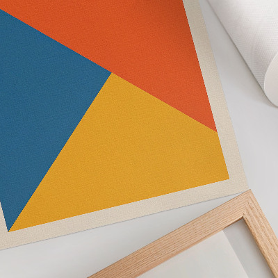 Retro plakát Geometriai formák, intenzív színek, modern hangulat