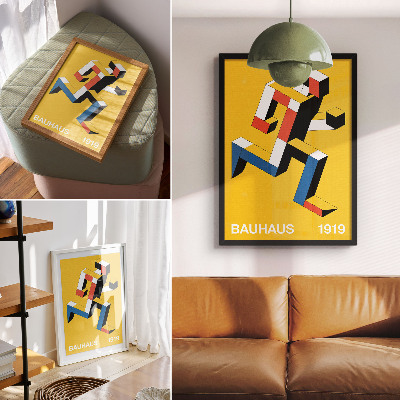 Retro plakát Kifejező minta, geometria, szín dominanciája, modernitás